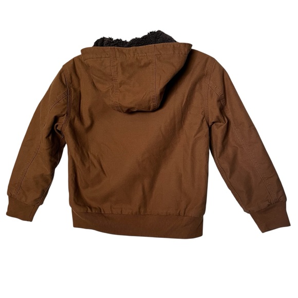 🩷 Gap Kids Lined Zip Up Jacket - Brown. Size: M (8-9). - Picture 3 of 8